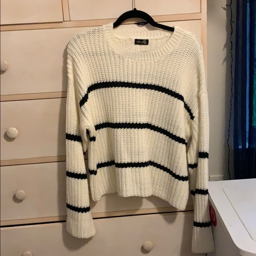 Black & White Stripe Sweater